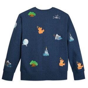Disney parks Disney World embroidered patch sweater size M